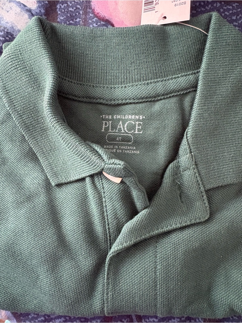 The Children's Place Green Polo Shirt - Classic Collared Tee
